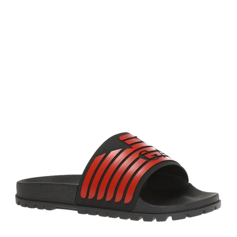 Logo Texture Upper Sandals
