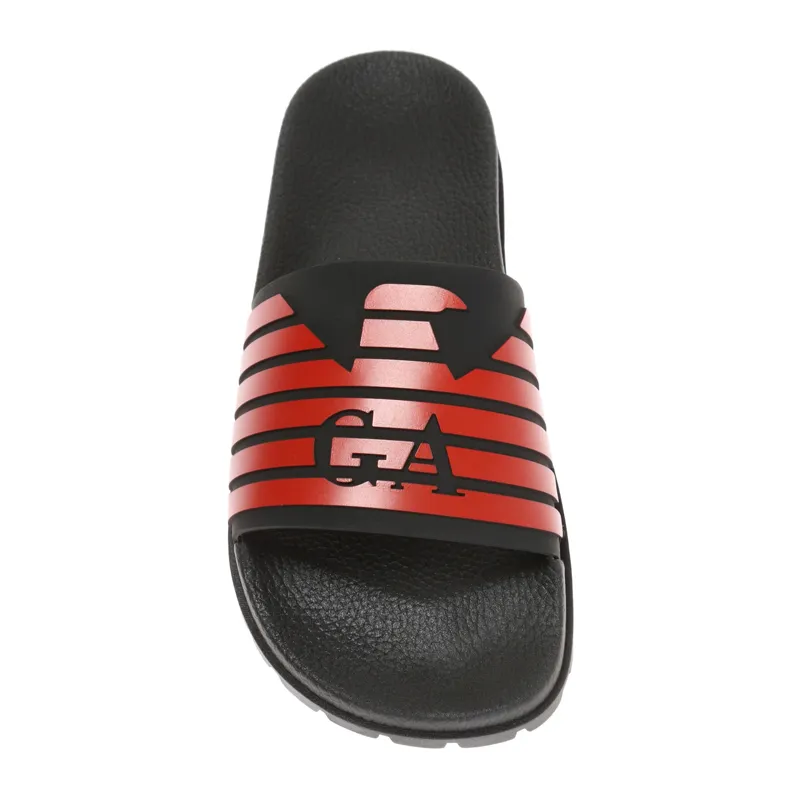Logo Texture Upper Sandals