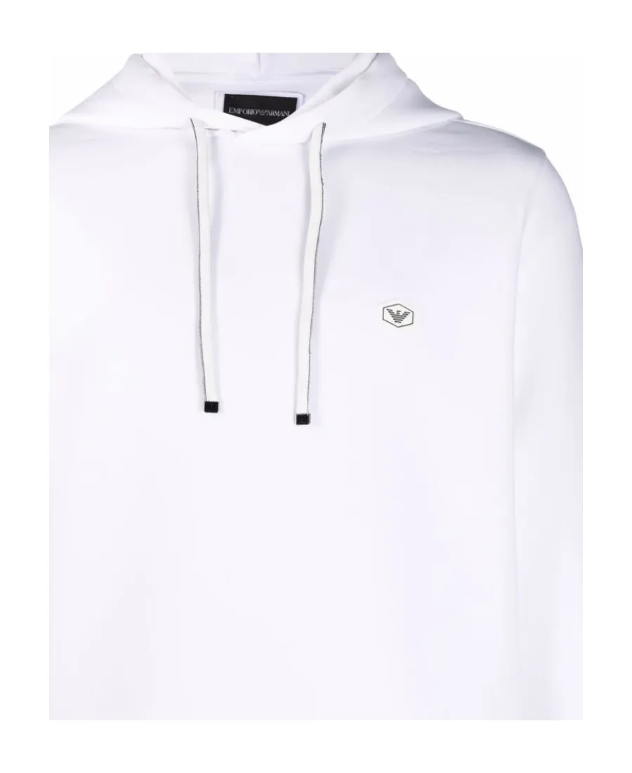Logo Patch Drawstring Hoodie