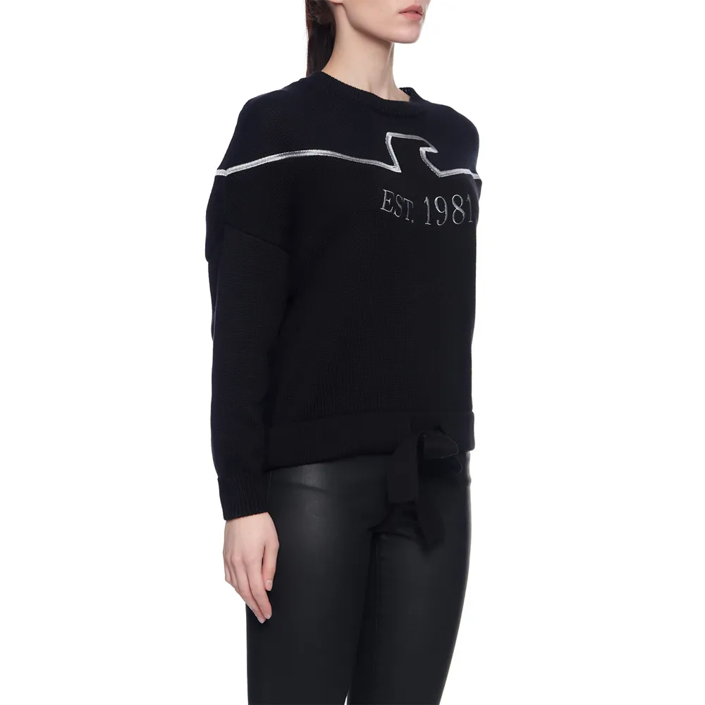 Embroidered-Logo Cotton Jumper