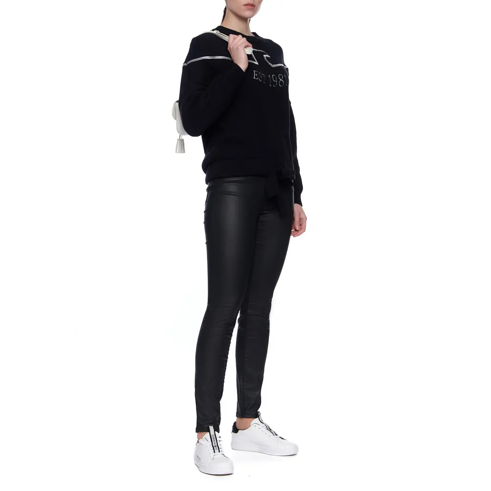 Embroidered-Logo Cotton Jumper