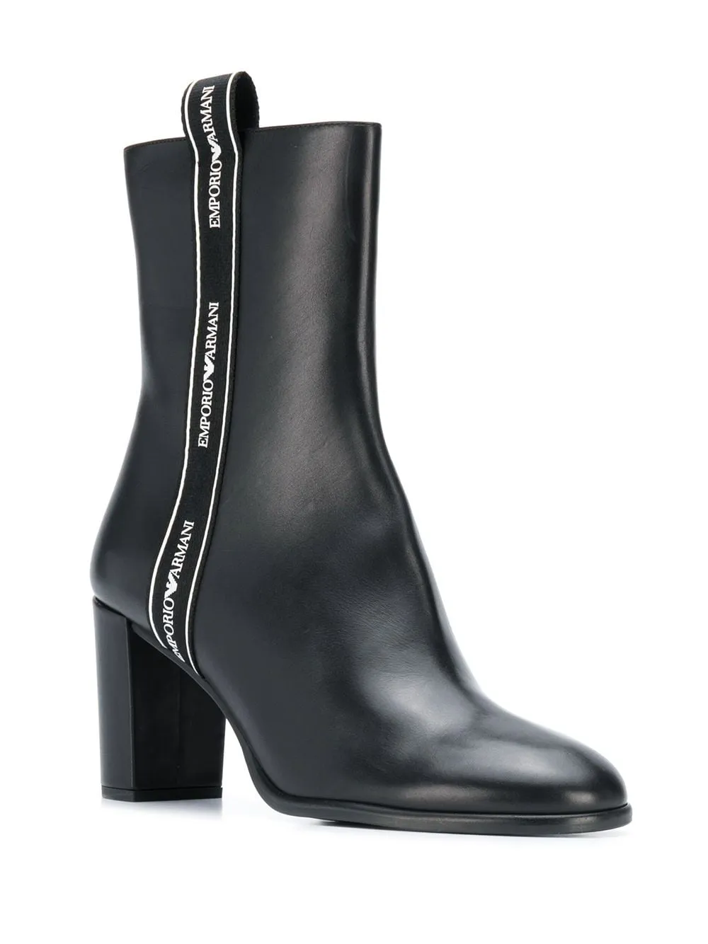 Logo Trim Ankle Boots
