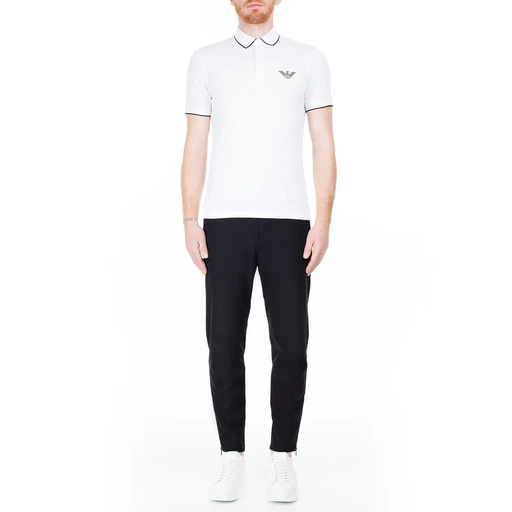 Eagle Logo Pattern Polo Shirt