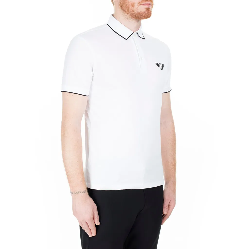 Eagle Logo Pattern Polo Shirt