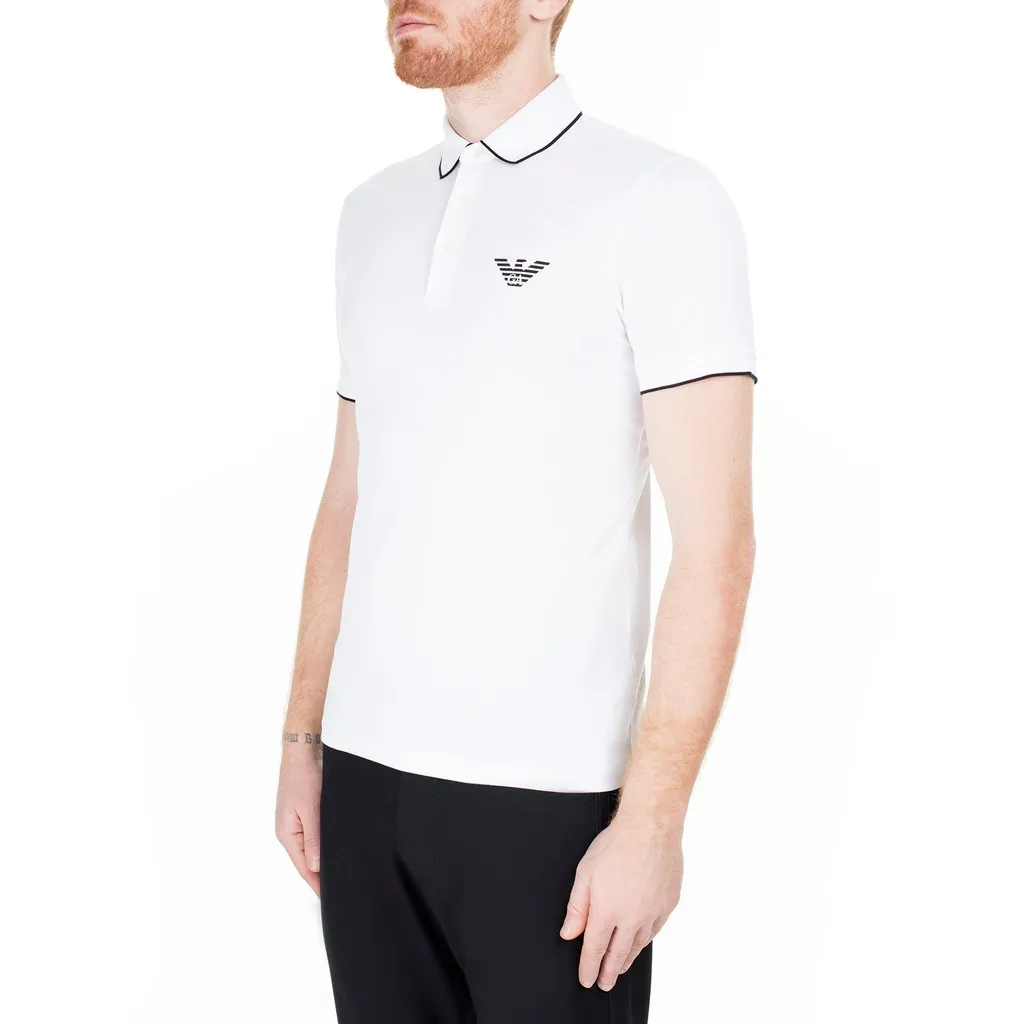 Eagle Logo Pattern Polo Shirt