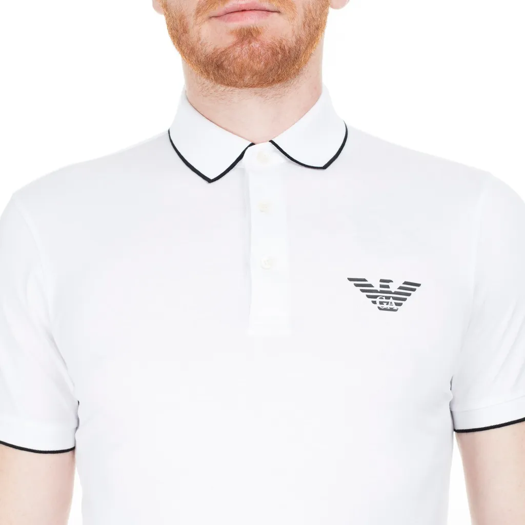 Eagle Logo Pattern Polo Shirt