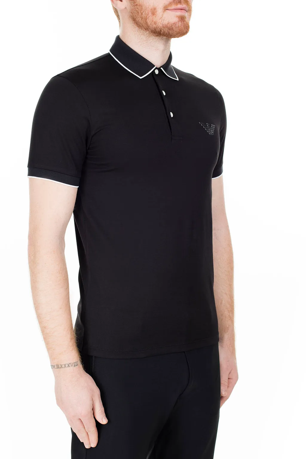 Eagle Logo Pattern Polo Shirt
