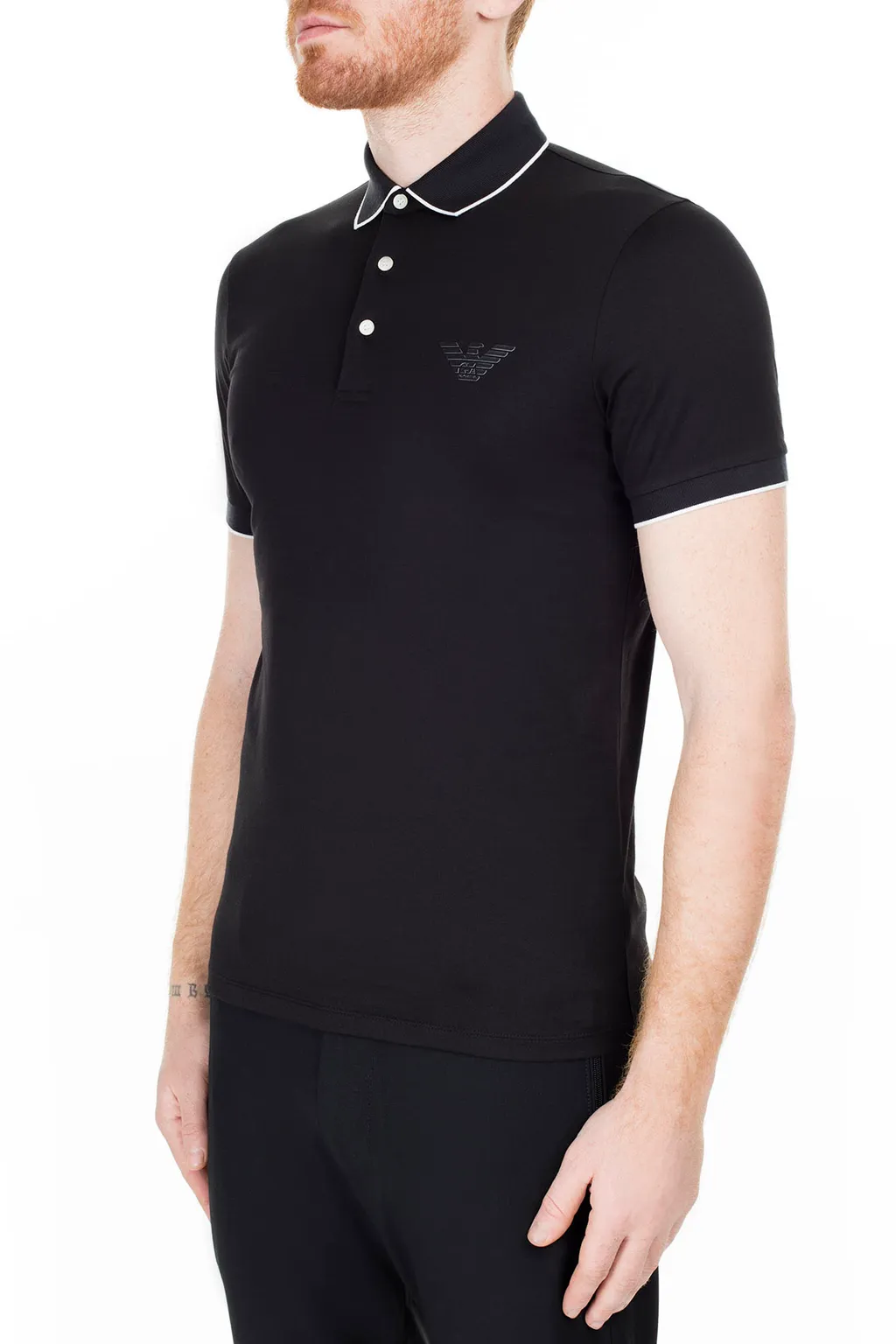 Eagle Logo Pattern Polo Shirt