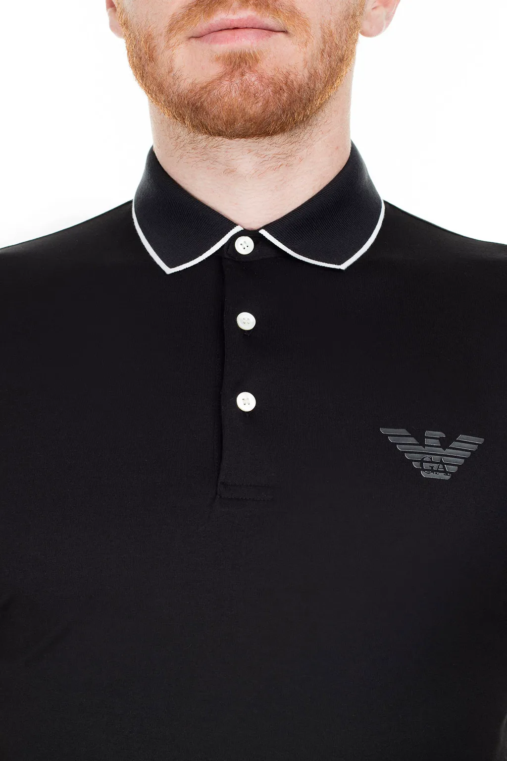 Eagle Logo Pattern Polo Shirt