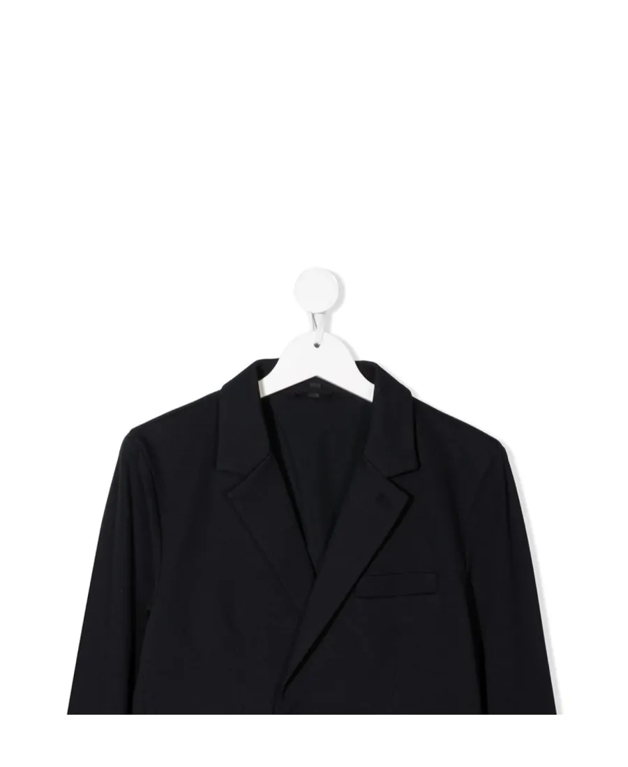 Logo-Embroidered Double-Breasted Blazer
