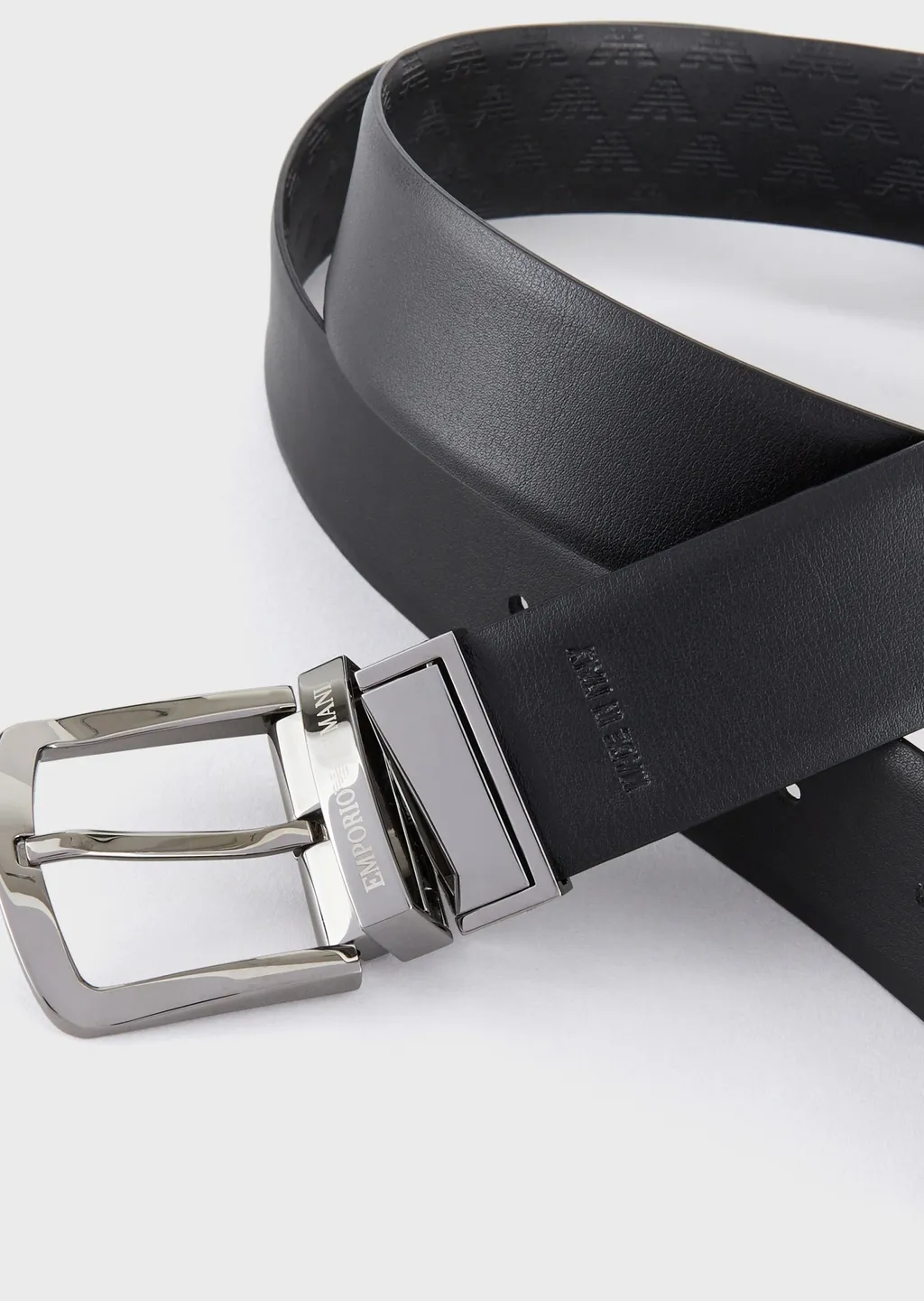 Logo Embossed Buckle-Fastened Belt