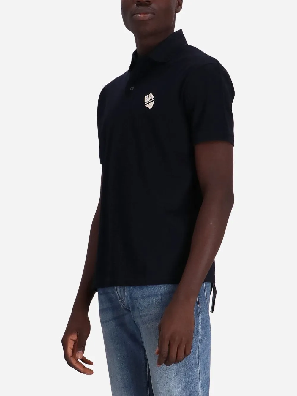 Logo-Appliqué Jersey Polo Shirt