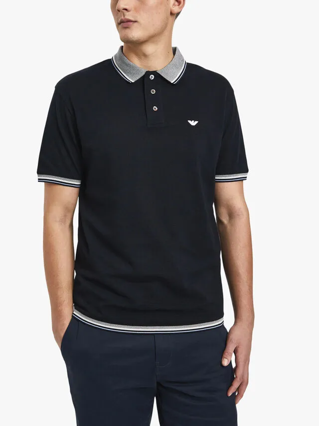 Logo-Embroidered Tipped Polo Shirt