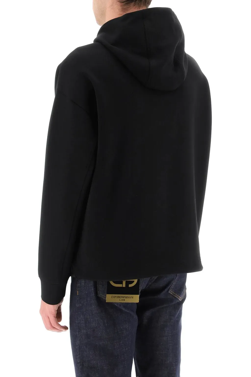Embroidered-Logo Pullover Hoodie