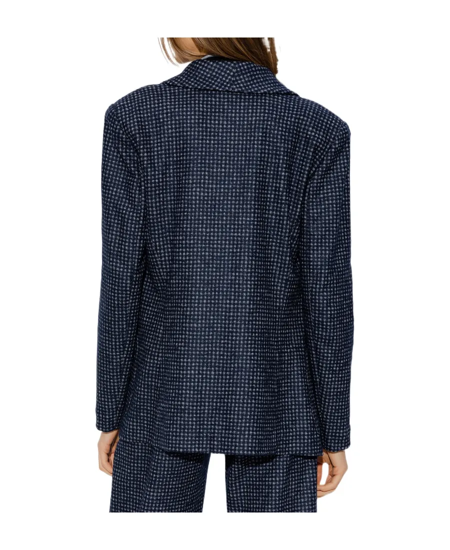 Double Breasted Checked Jacket