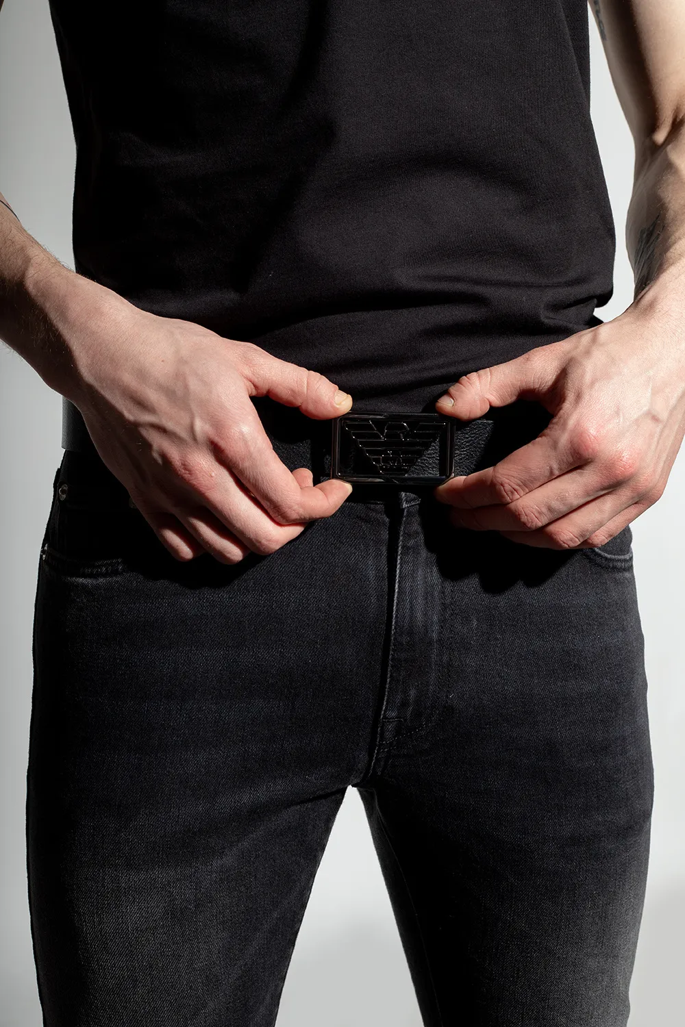 Logo-Buckle Detailed Belt