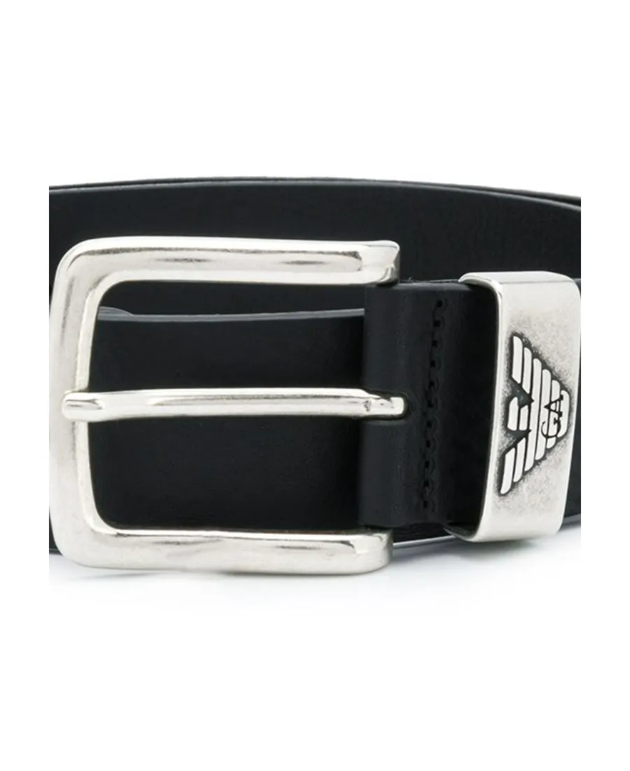 Logo Engraved Buckle Belt