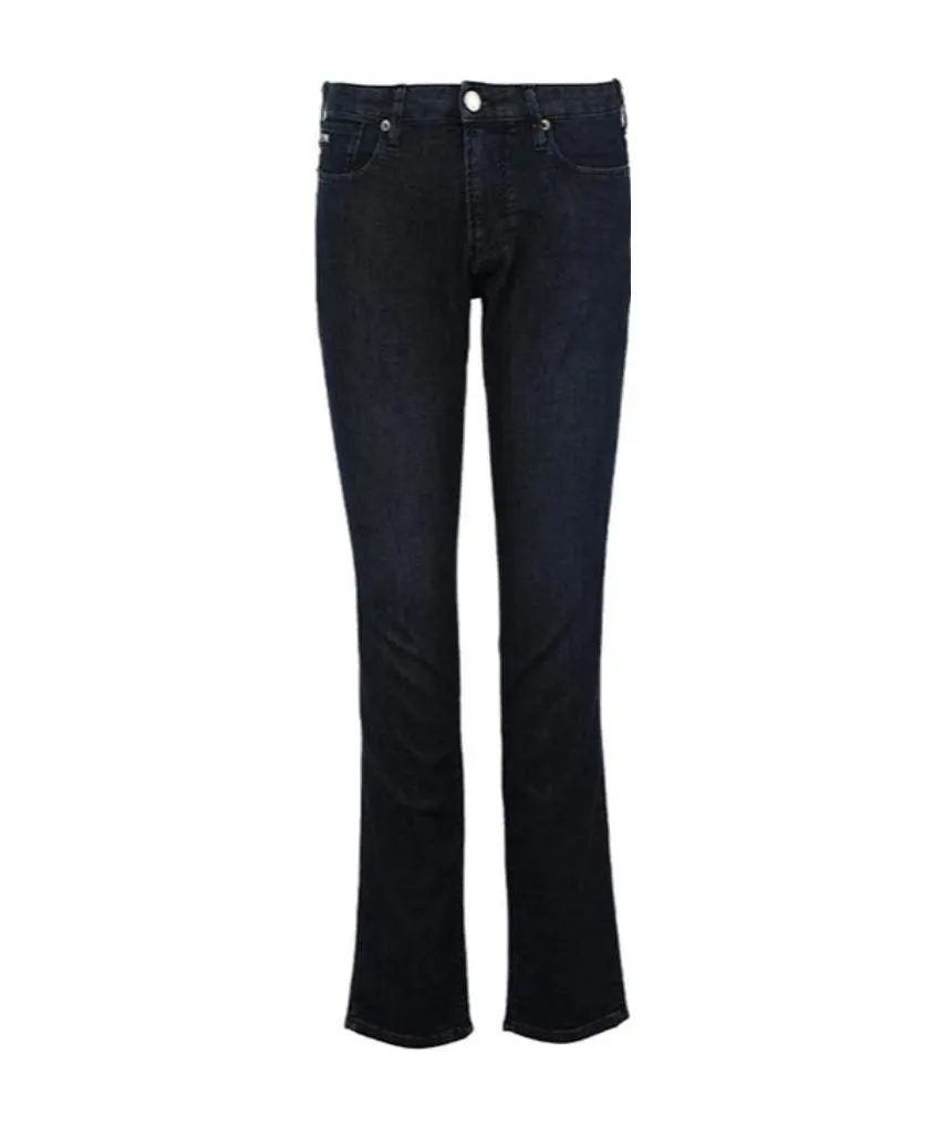 Logo Embroidered Skinny Jeans
