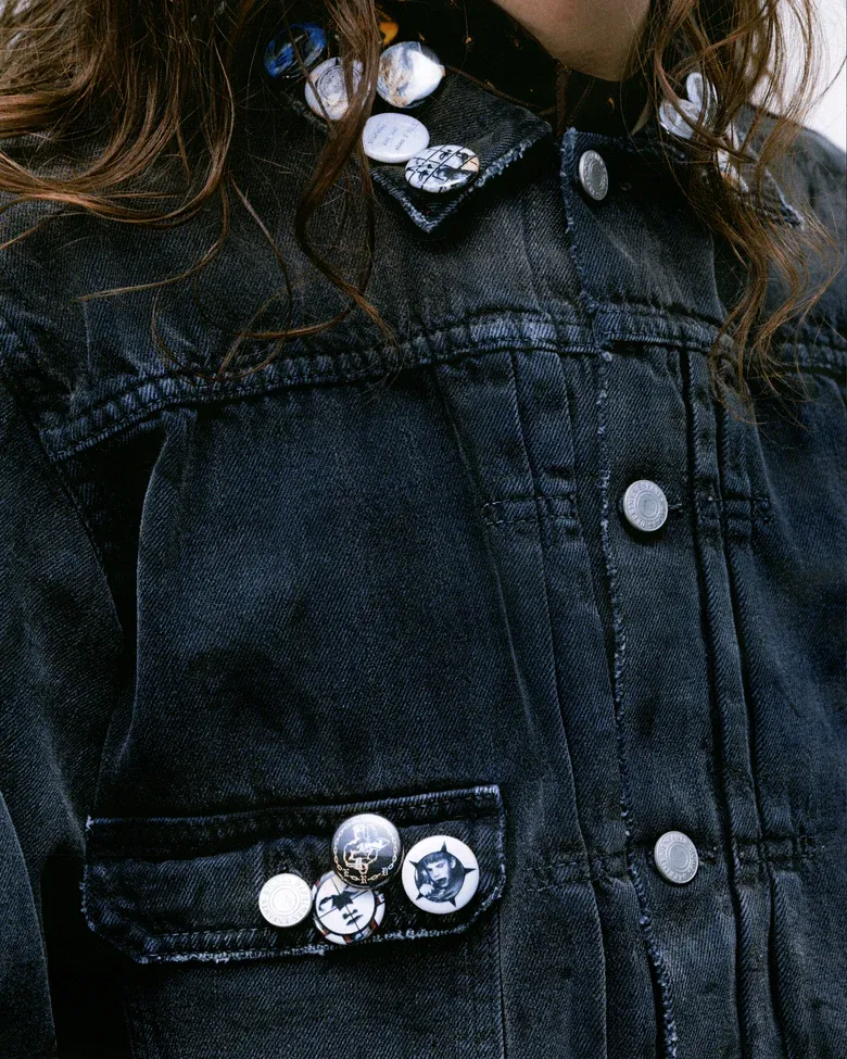 Pin-Embellished Jacket