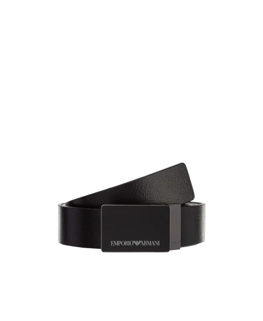 Logo Engraved Buckled Belt