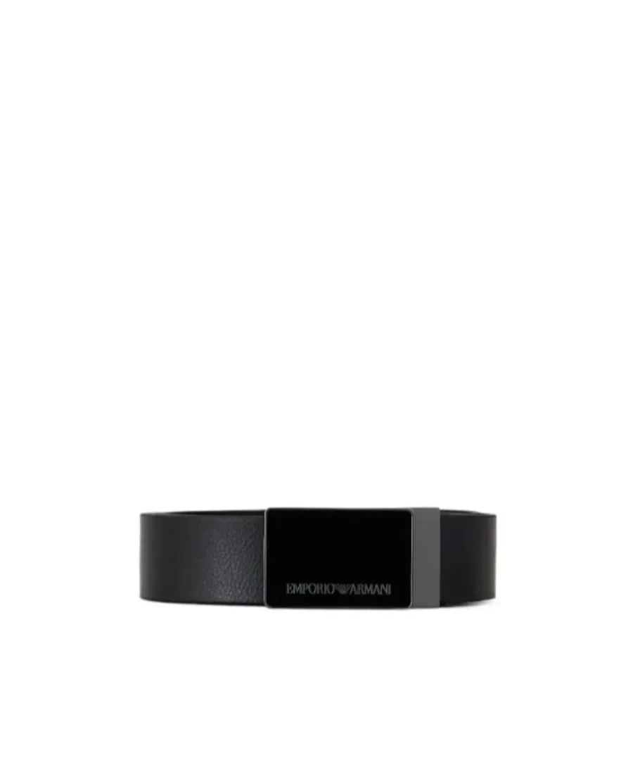 Logo Engraved Buckled Belt