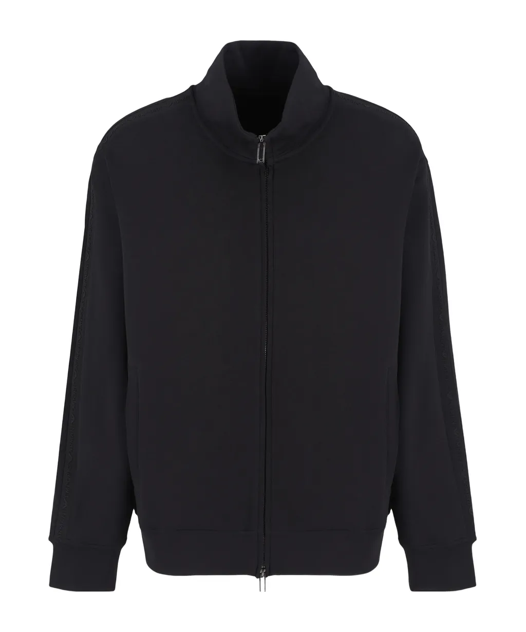 High-Neck Zipped Sweatshirt