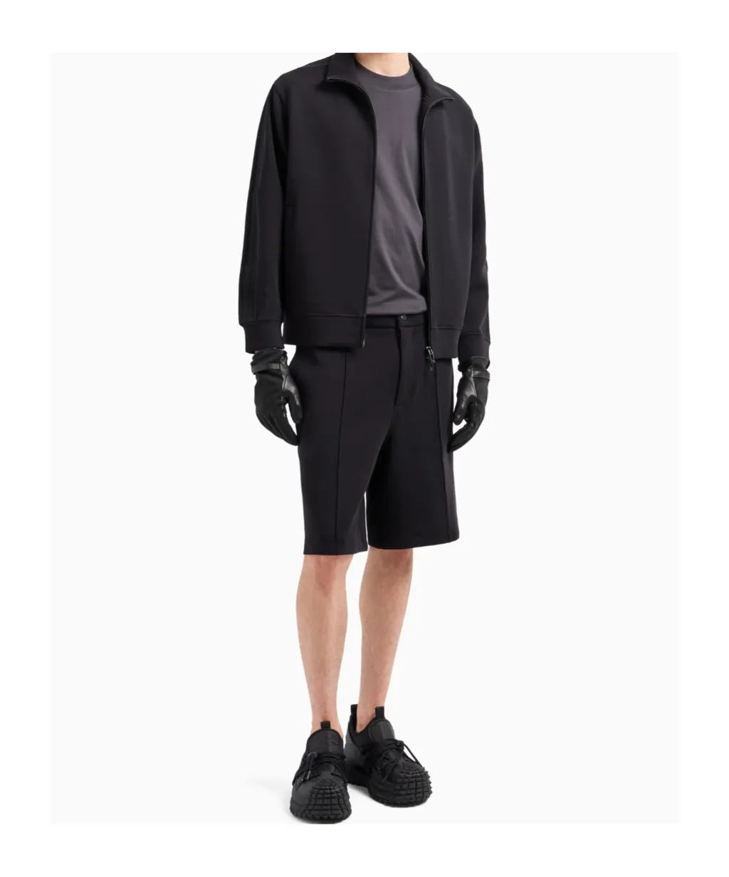 High-Neck Zipped Sweatshirt