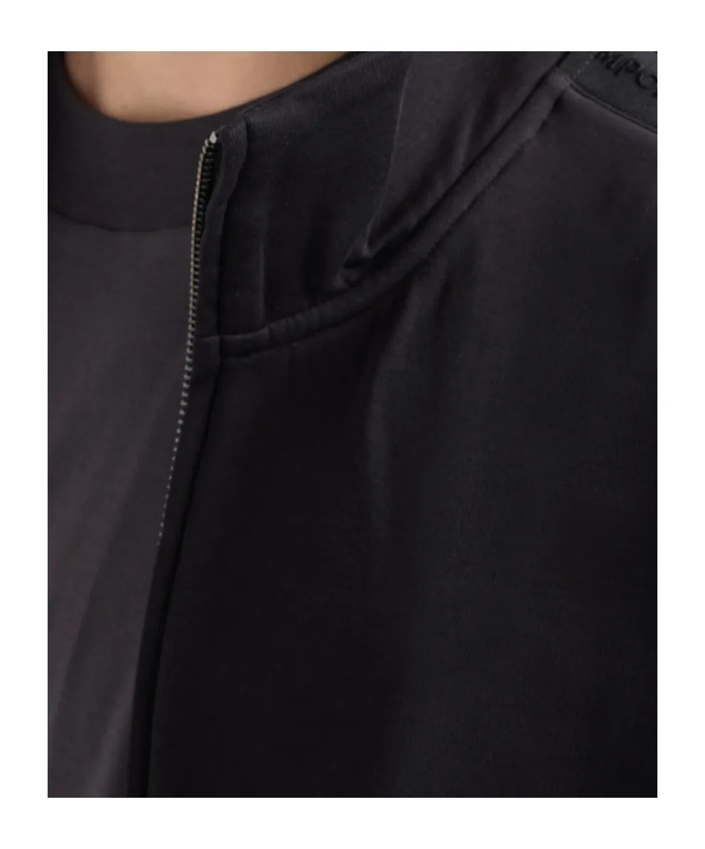 High-Neck Zipped Sweatshirt