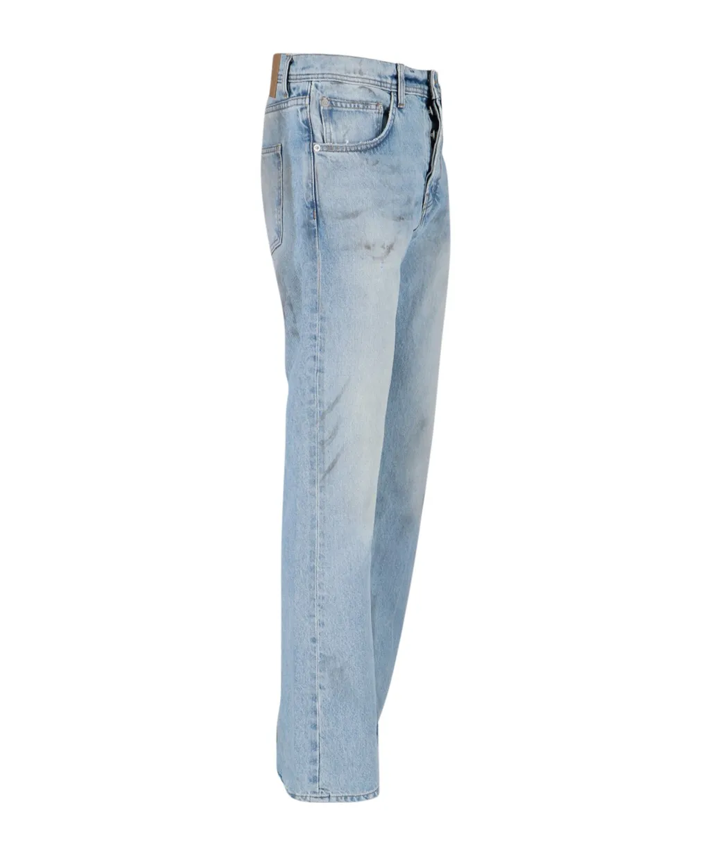 Logo Patch Flared Jeans