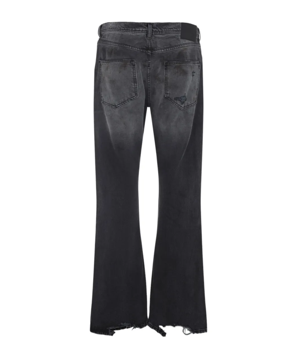 Distressed Bootcut Jeans