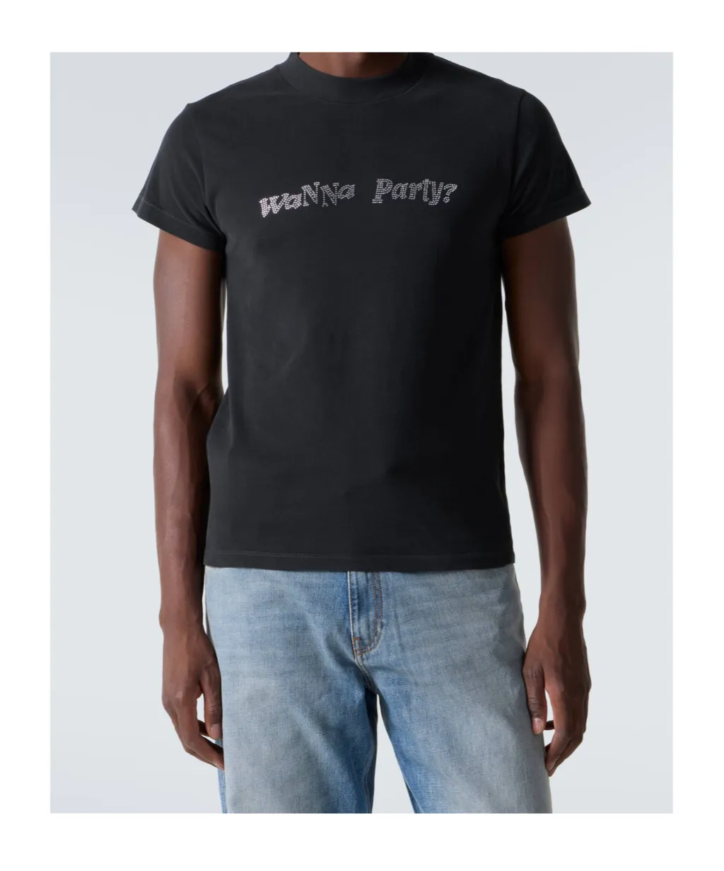Crystal-Embellished T-Shirt