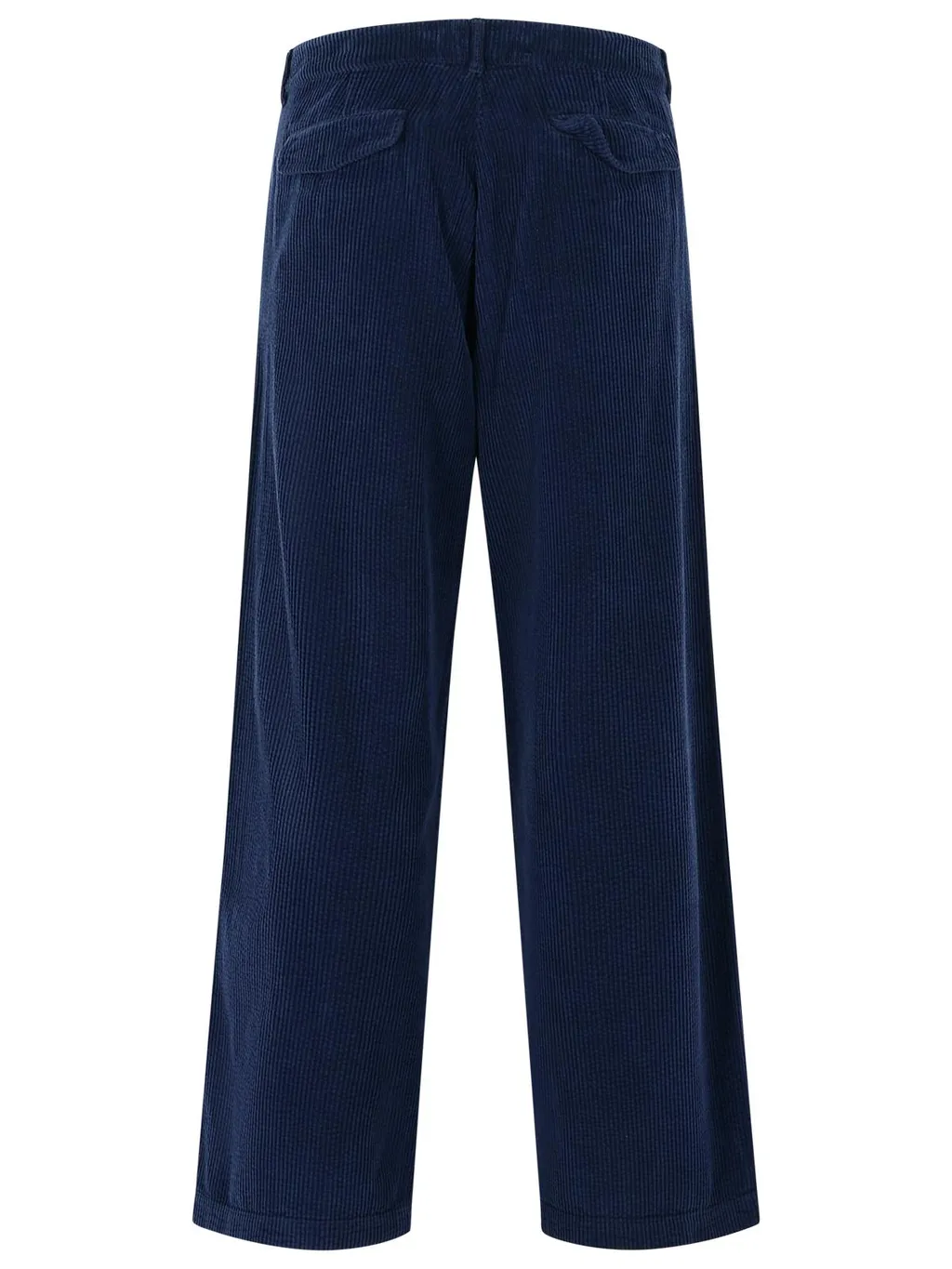 Corduroy Button-Fastening Trousers