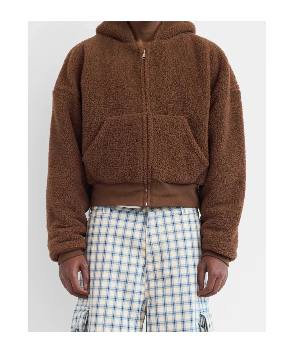 Fleeced Zip-Up Hoodie
