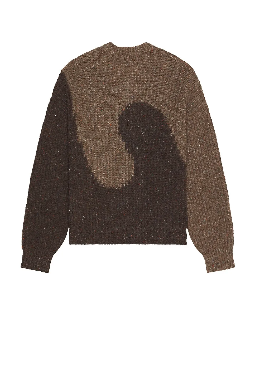 Bicolor Motif Crewneck Knitwear