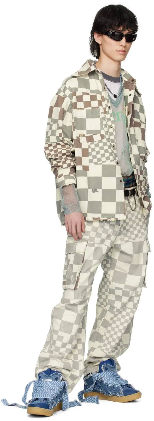Checker Cargo Pants