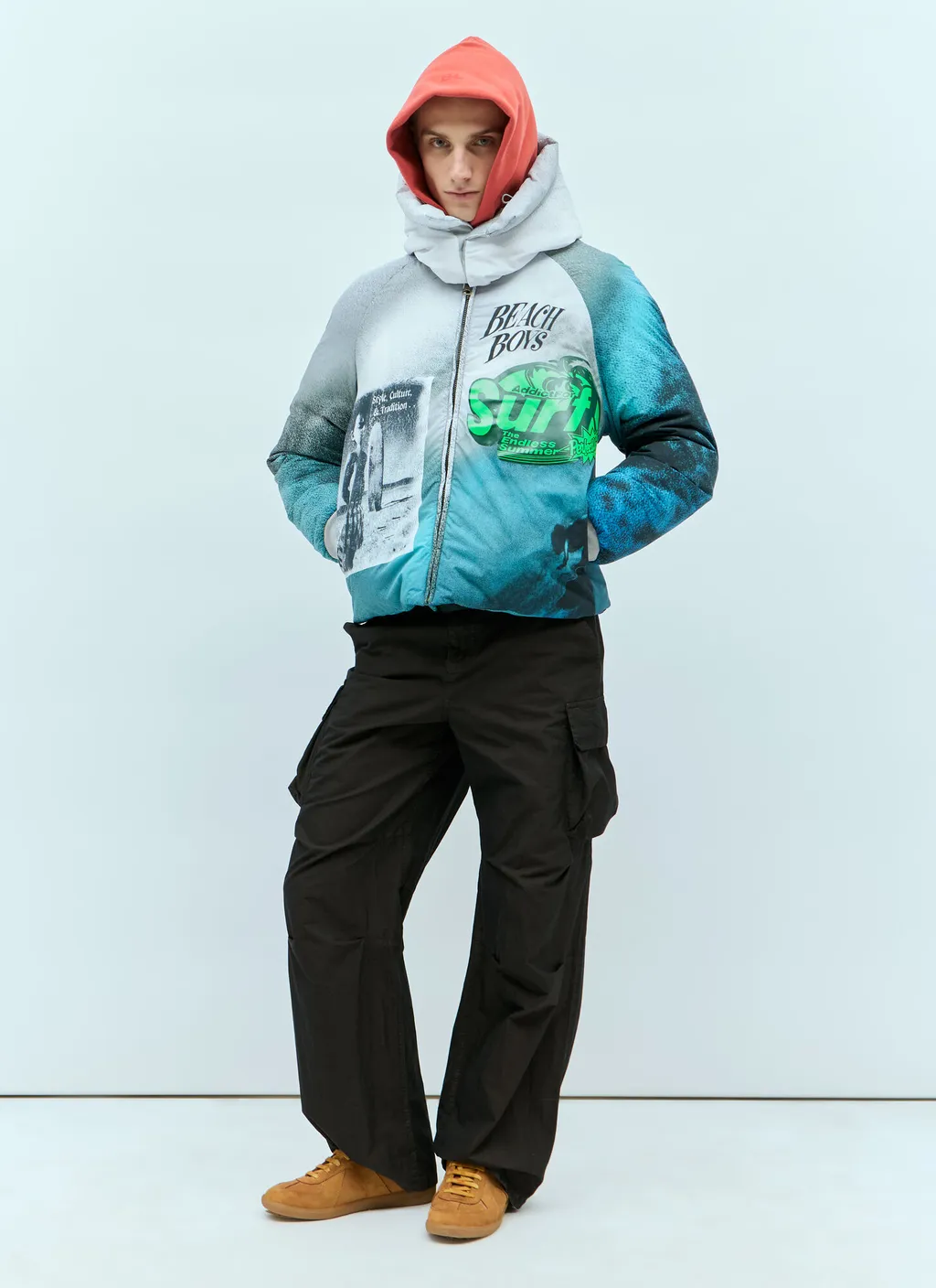 Graphic-Printed Zipped Jacket