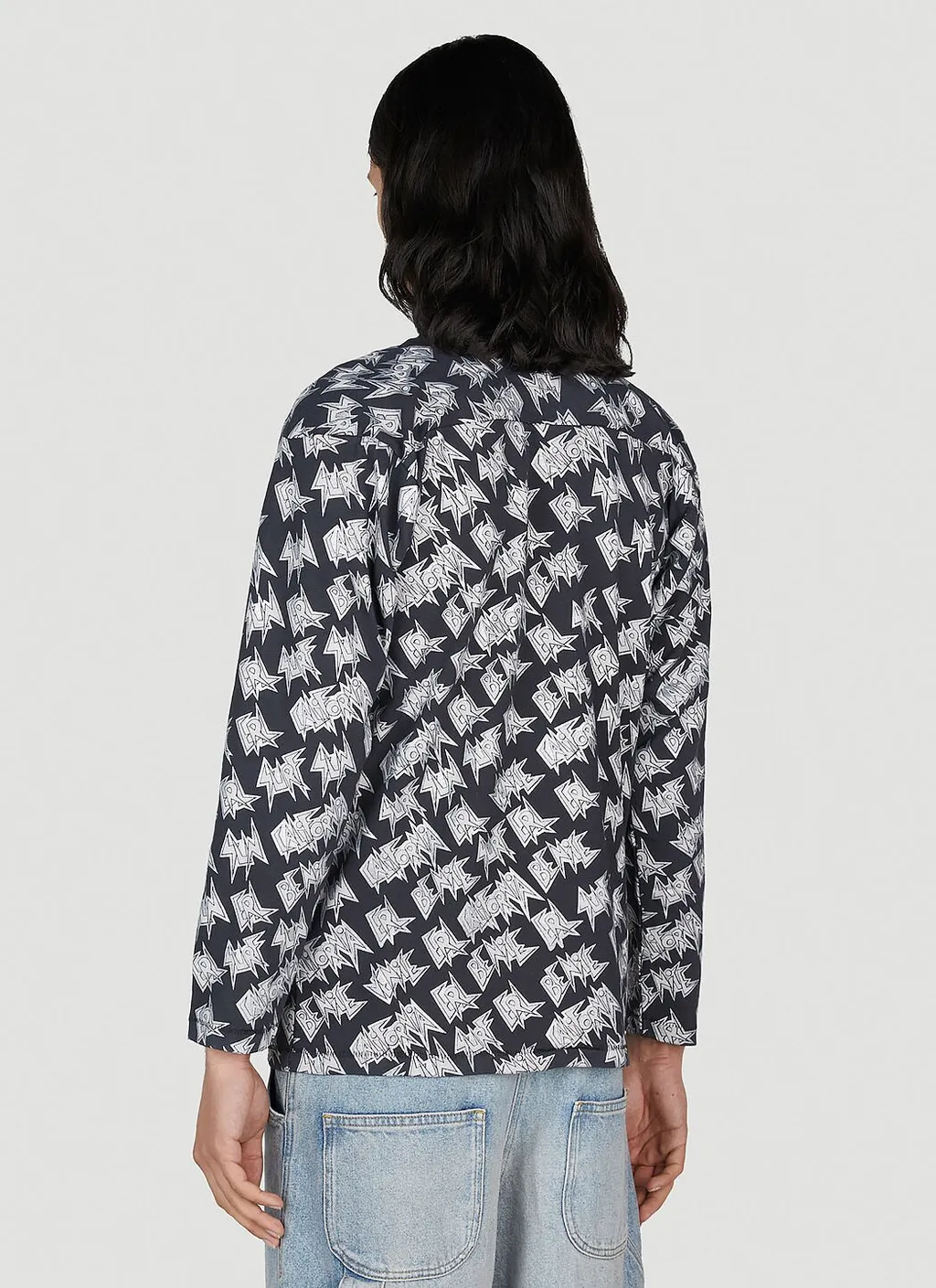 Logo-Print Straight Hem T-Shirt