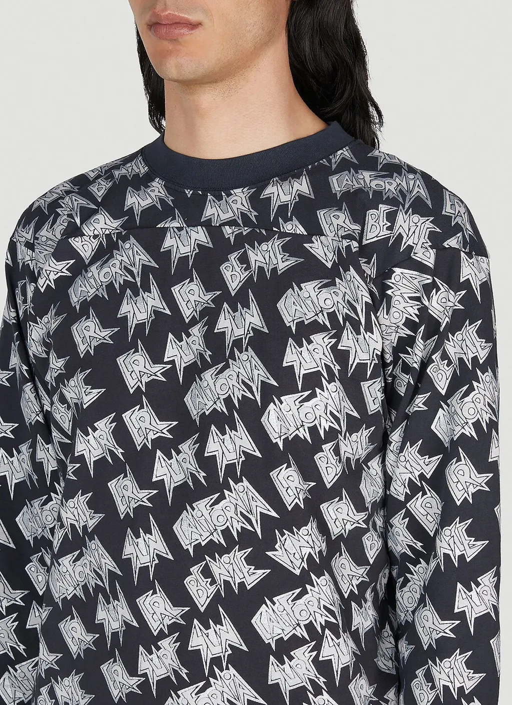 Logo-Print Straight Hem T-Shirt