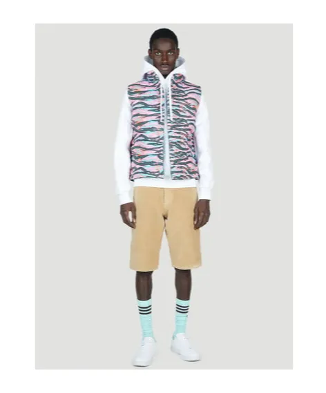 Camouflage-Print Sleeveless Gilet