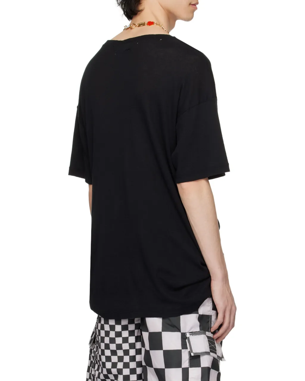 Ribbed Crew Neck T-Shirt