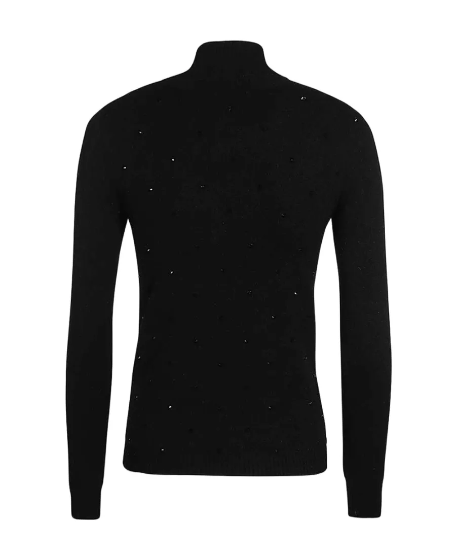 High-Neck Long-Sleeved Sweater