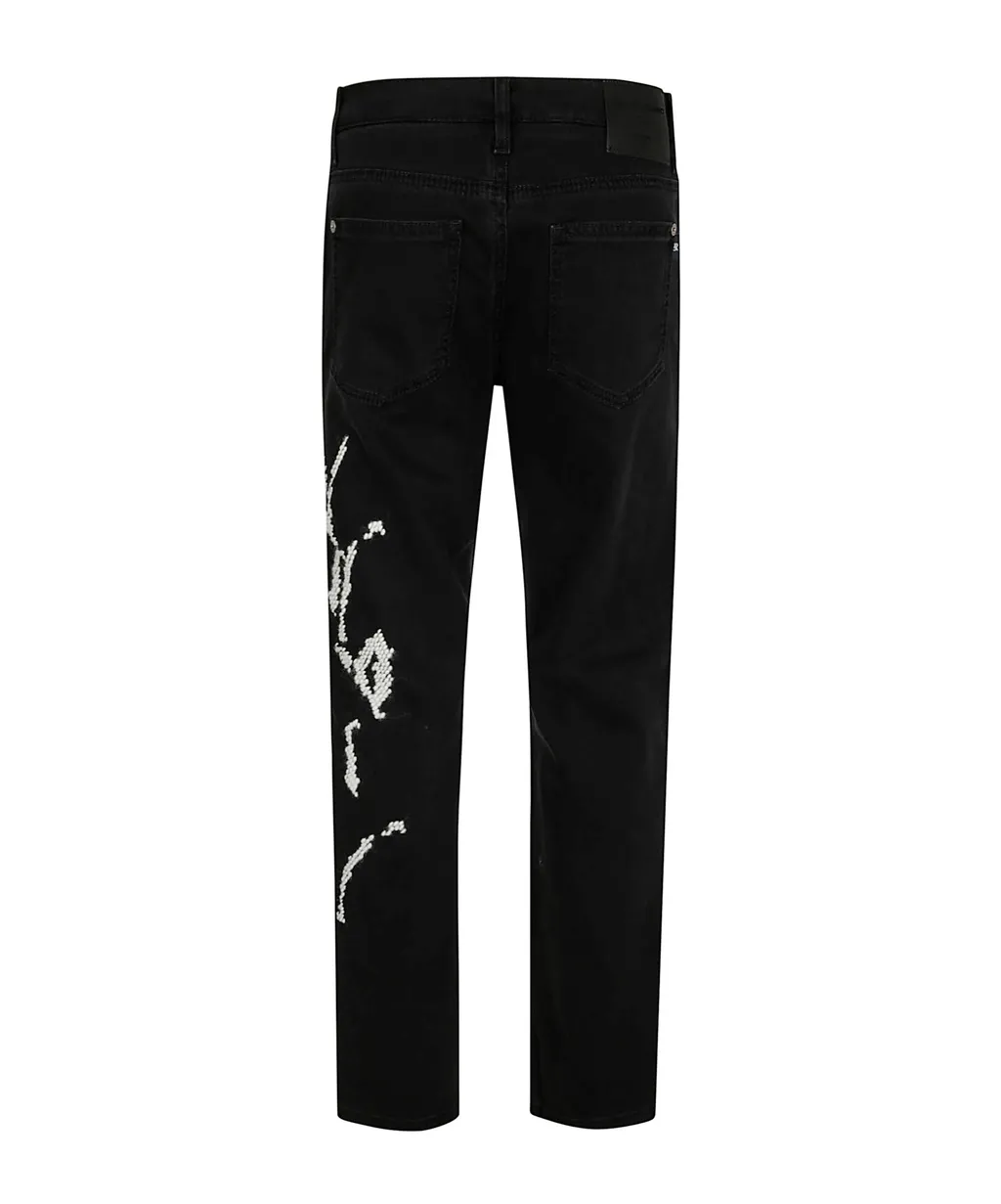Slim Embroidered Jeans