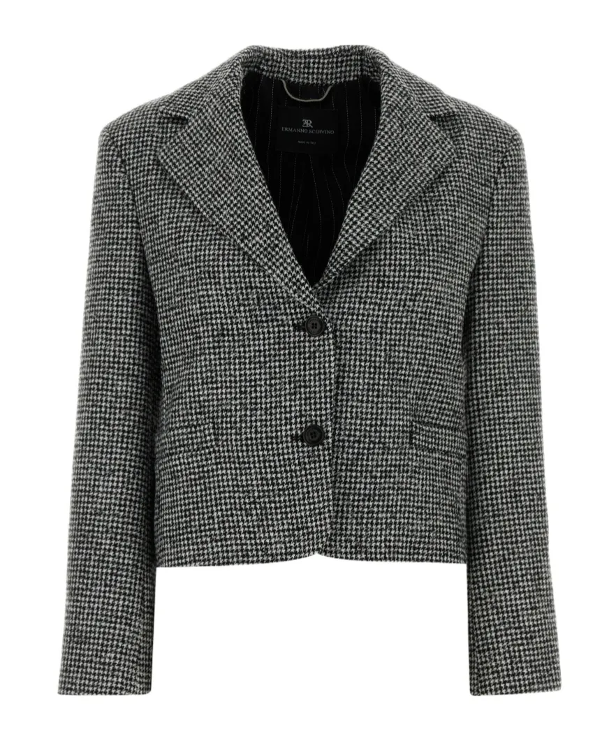 Houndstooth Belted Jacket