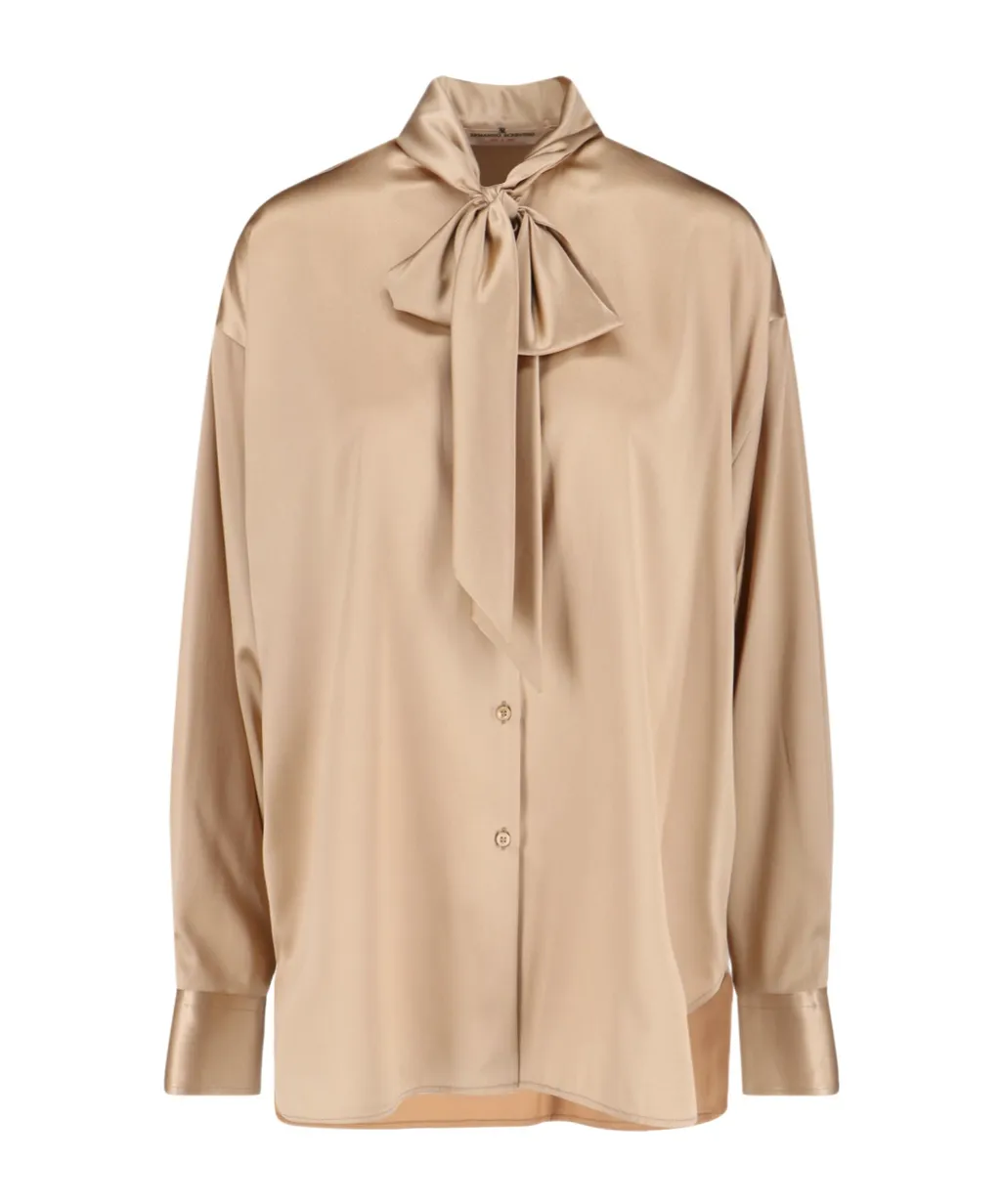 Long Sleeve Bow Detail Blouse