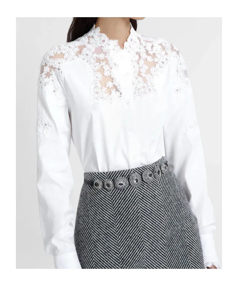Rebrode Lace Poplin Shirt