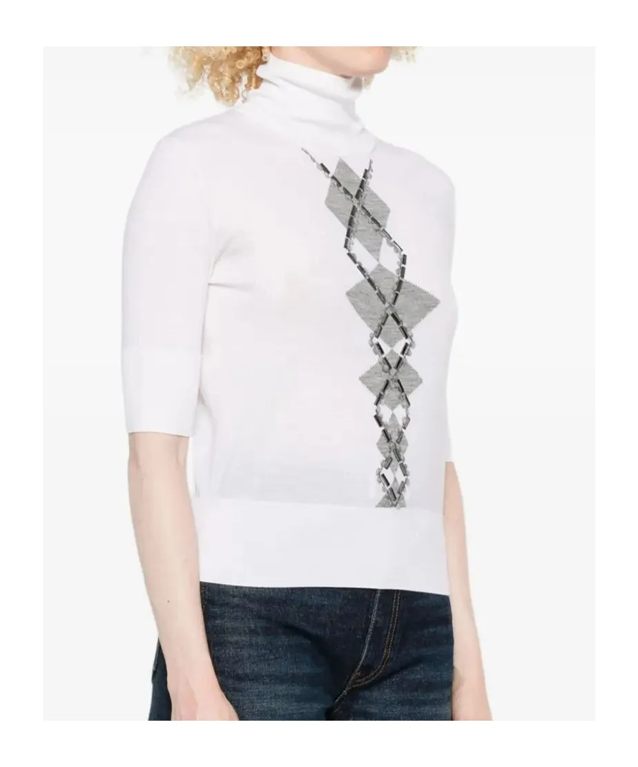 Embellished Turtleneck Sweater