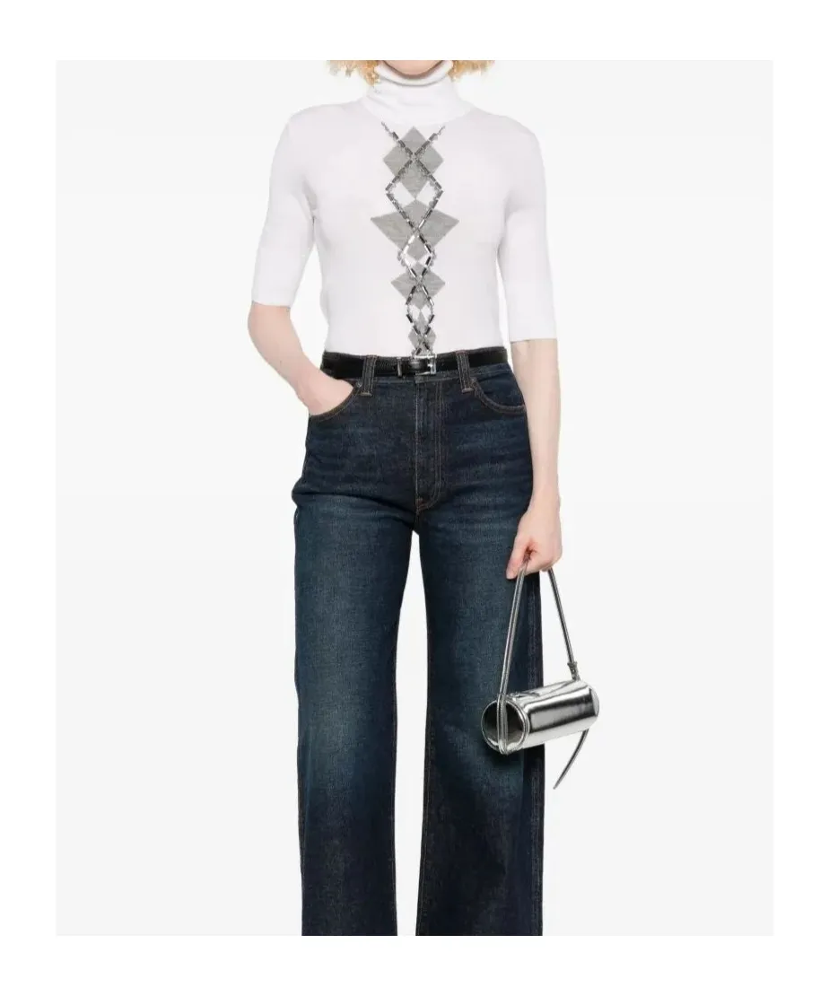 Embellished Turtleneck Sweater