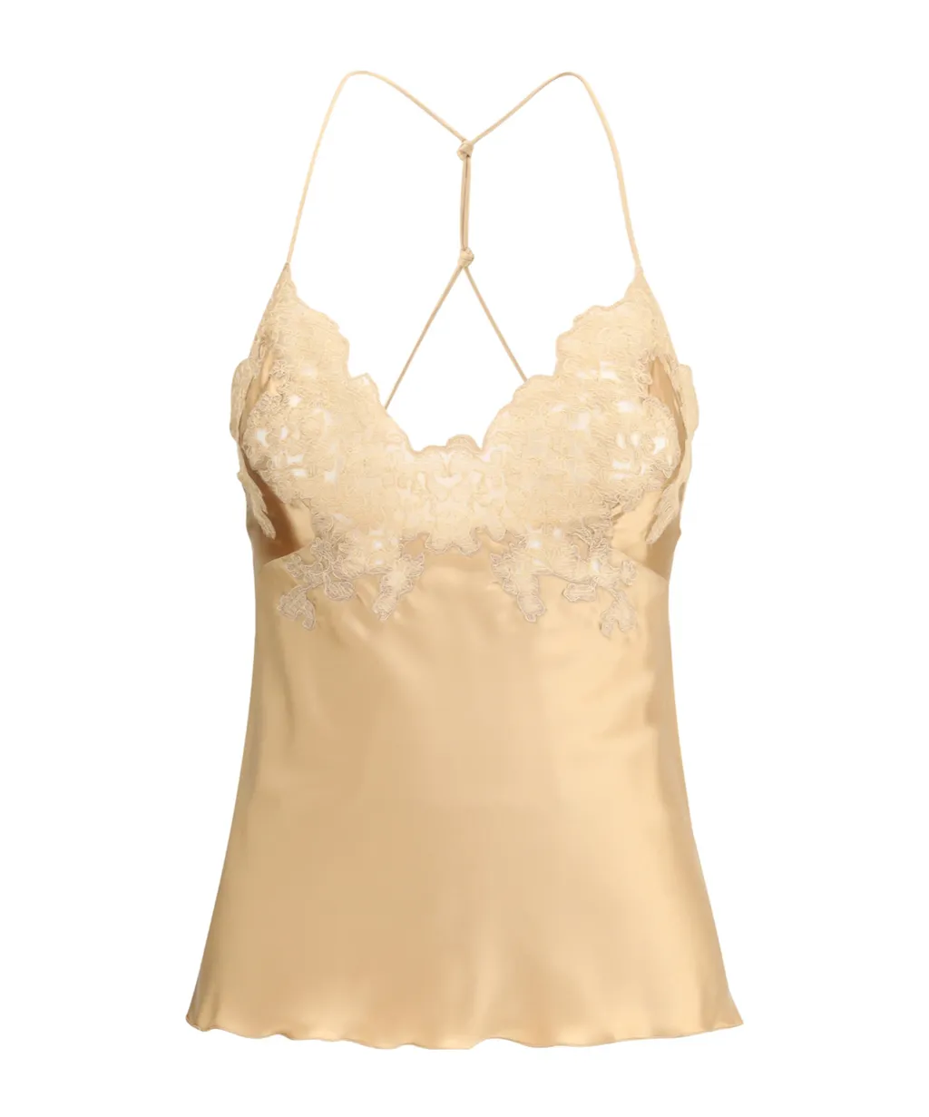 Lace-Trimmed Sleeveless Top