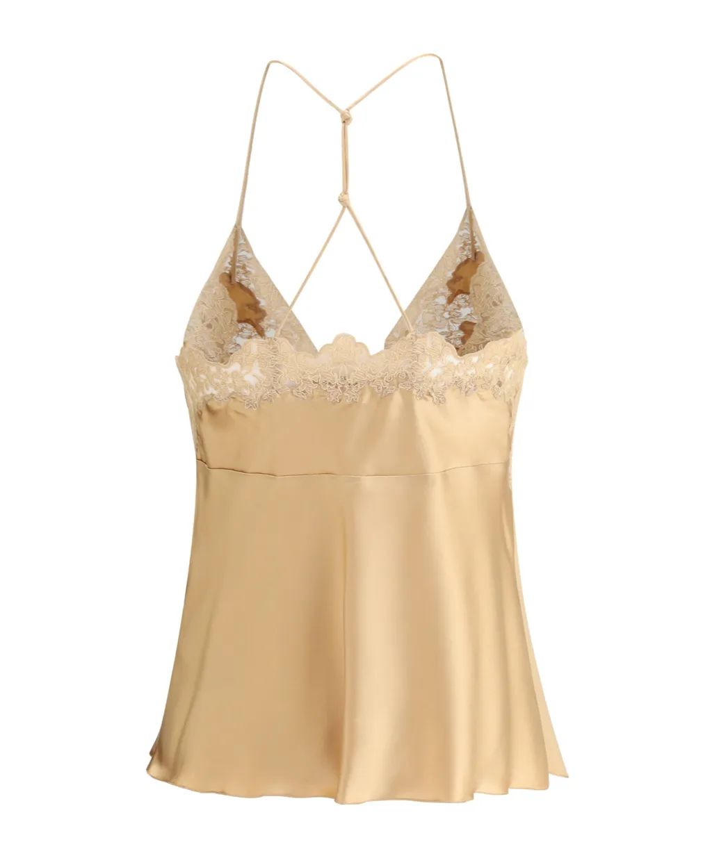 Lace-Trimmed Sleeveless Top