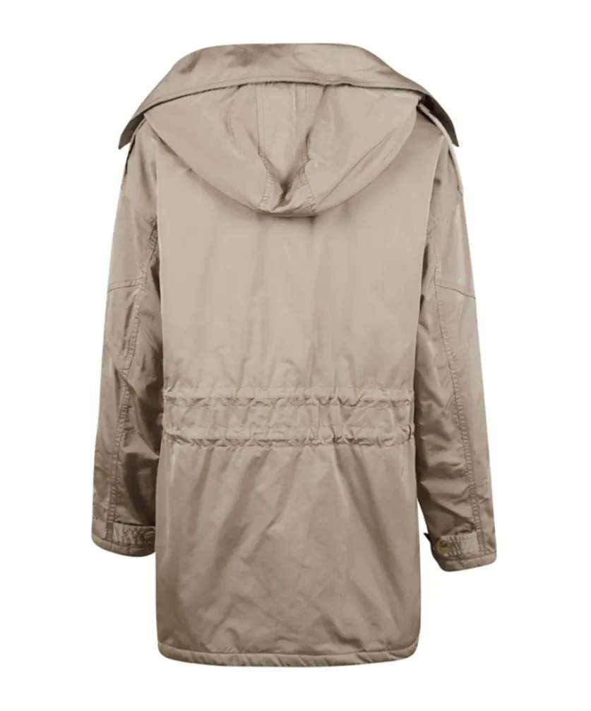 Embroidered Hooded Parka